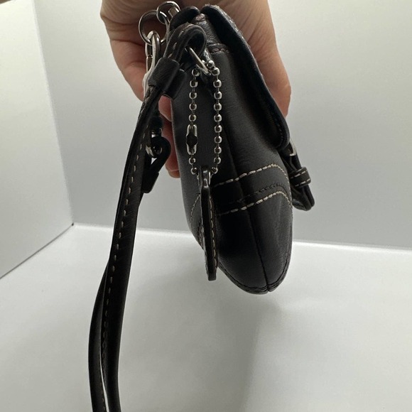 COACH Brown Leather Wristlet - Picture 5 of 10